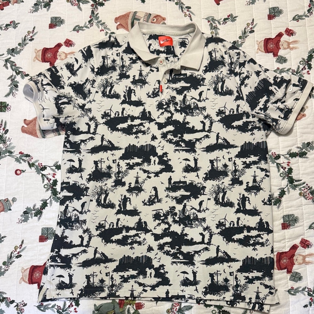 Vintage Nike Graphic Print Polo